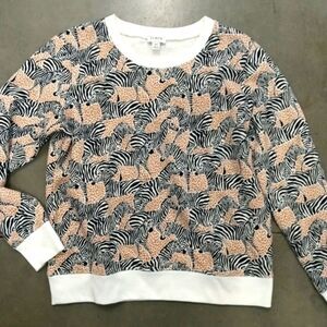 🎅2/$15 J.Crew Factory Animal Print Casual Top XS